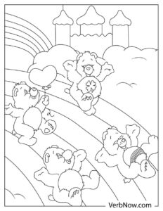 Free CARE BEAR Coloring Pages for Download (Printable PDF)
