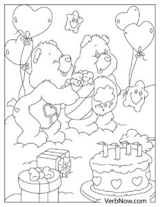 Free CARE BEAR Coloring Pages for Download (Printable PDF)