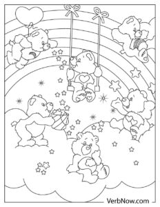 Free CARE BEAR Coloring Pages for Download (Printable PDF)