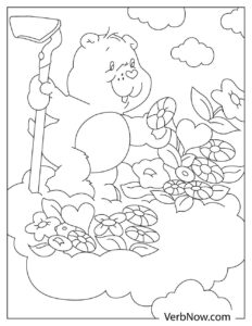 Free CARE BEAR Coloring Pages for Download (Printable PDF)