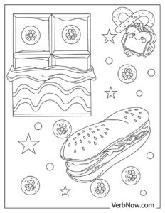 Free CUTE FOOD Coloring Pages for Download (Printable PDF)