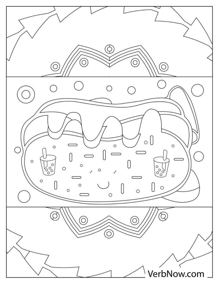 Free CUTE FOOD Coloring Pages for Download (Printable PDF)