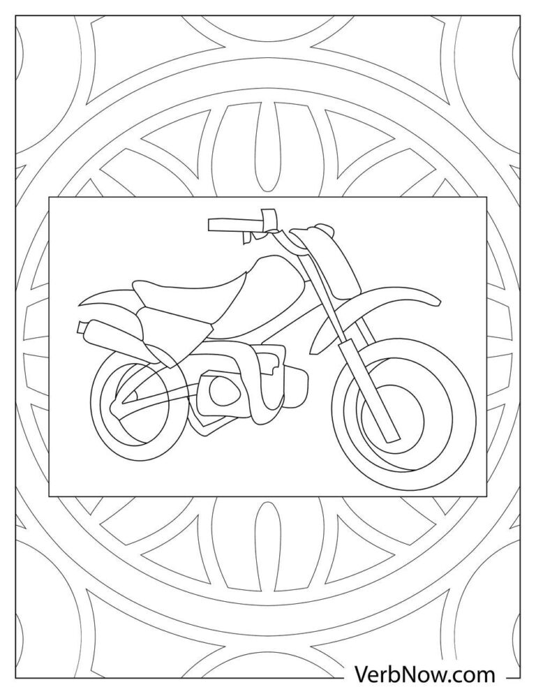 Free DIRT BIKE Coloring Pages for Download (Printable PDF)