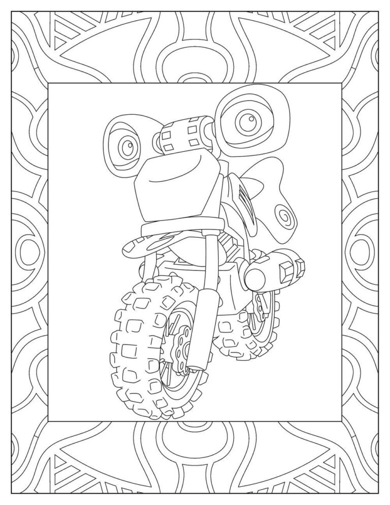 Free DIRT BIKE Coloring Pages for Download (Printable PDF)