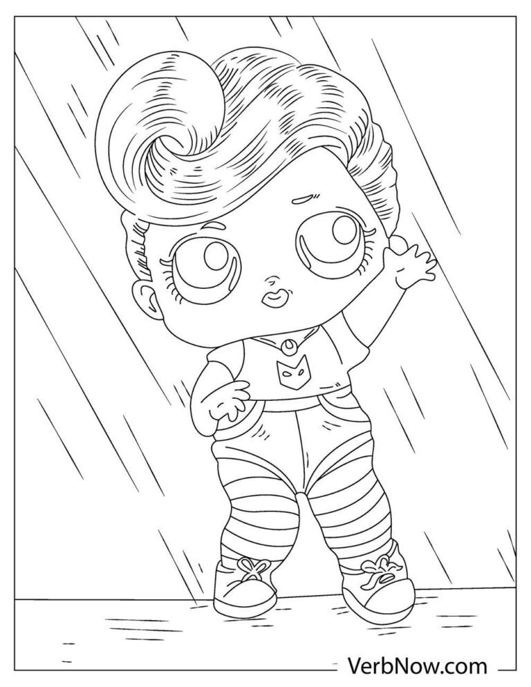 Free DOLL Coloring Pages for Download (Printable PDF)