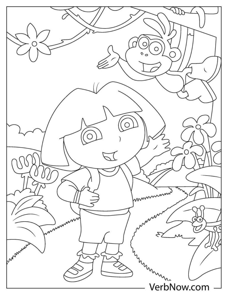 Free DORA Coloring Pages for Download (Printable PDF)