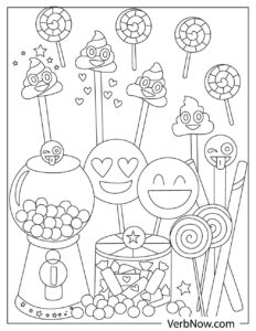 Free EMOJI Coloring Pages for Download (Printable PDF)