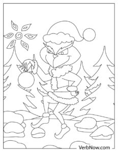 Free THE GRINCH Coloring Pages for Download (Printable PDF)