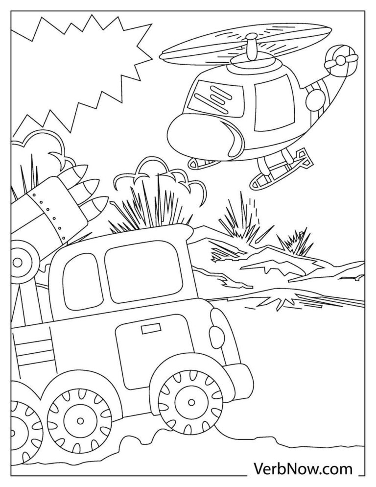 Free HELICOPTER Coloring Pages for Download (Printable PDF)