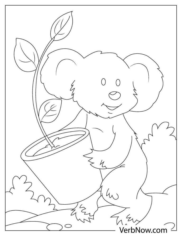Free KOALA Coloring Pages for Download (Printable PDF)