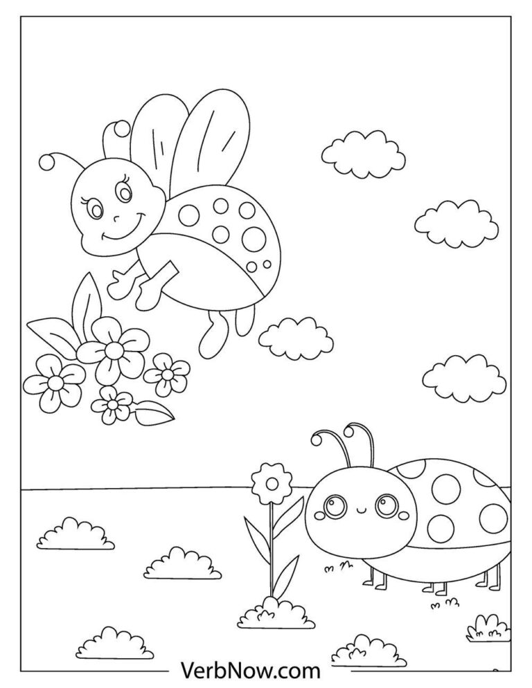 22 Free LADYBUG Coloring Pages for Download (Printable PDF)