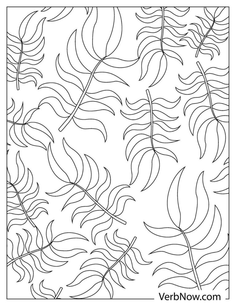 Free LEAVES Coloring Pages for Download (Printable PDF)