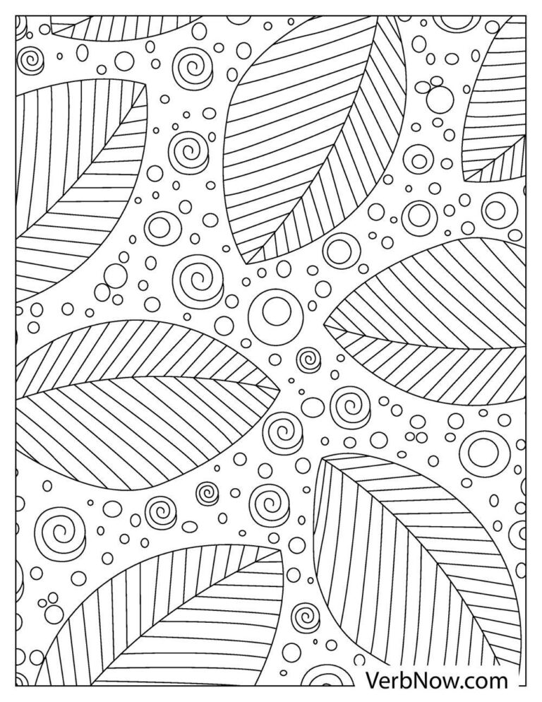 Free LEAVES Coloring Pages for Download (Printable PDF)