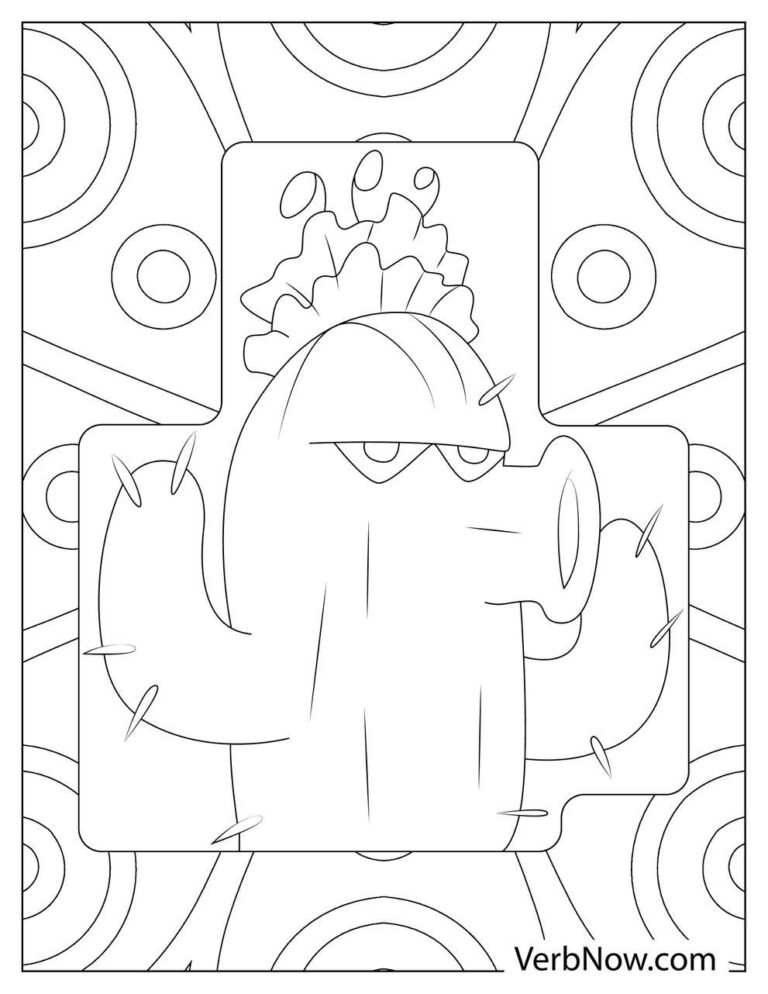 Free PLANTS VS ZOMBIES Coloring Pages for Download (Printable PDF)