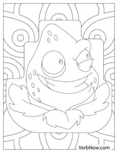 Free PLANTS VS ZOMBIES Coloring Pages for Download (Printable PDF)