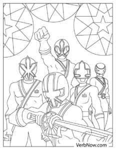 Free POWER RANGER Coloring Pages for Download (Printable PDF)
