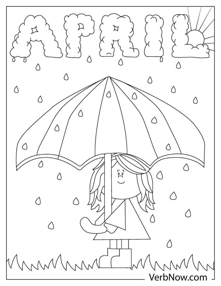 Free APRIL Coloring Pages For Download Printable PDF 