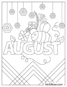 Free AUGUST Coloring Pages for Download (Printable PDF)