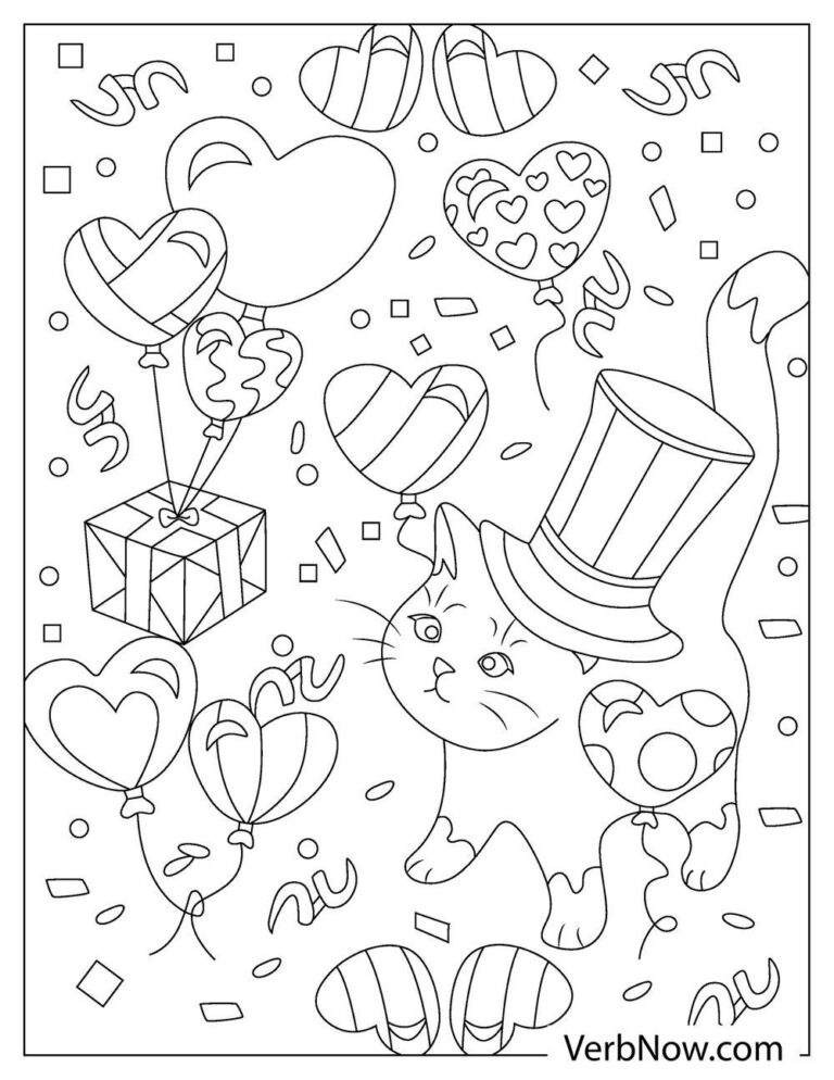 Free BALLOON Coloring Pages for Download (Printable PDF)
