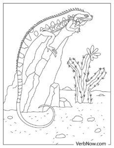 Free DESERT LANDSCAPE Coloring Pages for Download (Printable PDF)