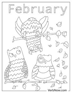 Free FEBRUARY Coloring Pages for Download (Printable PDF)