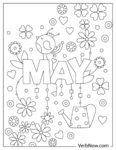 Free MAY Coloring Pages for Download (Printable PDF)