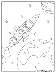 Free ROCKET Coloring Pages for Download (Printable PDF)