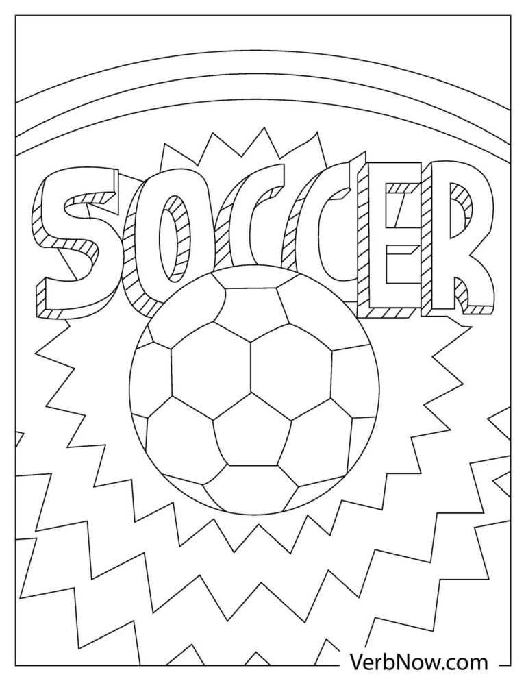 Free SOCCER Coloring Pages For Download Printable PDF 