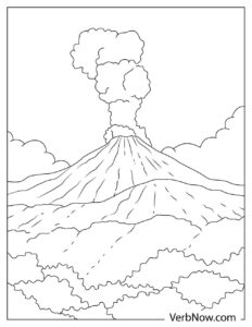Free VOLCANO Coloring Pages for Download (Printable PDF)