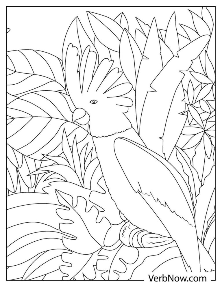 Free JUNGLE Coloring Pages for Download (Printable PDF)