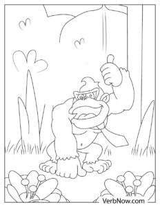 Free KING KONG Coloring Pages for Download (Printable PDF)