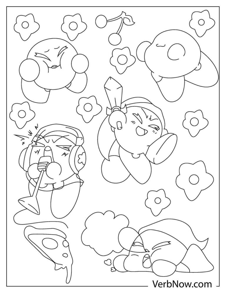 Free KIRBY Coloring Pages for Download (Printable PDF)
