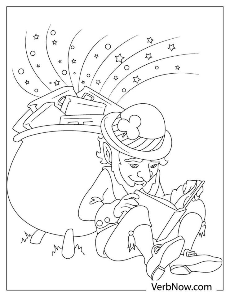 Free LEPRECHAUN Coloring Pages for Download (Printable PDF)