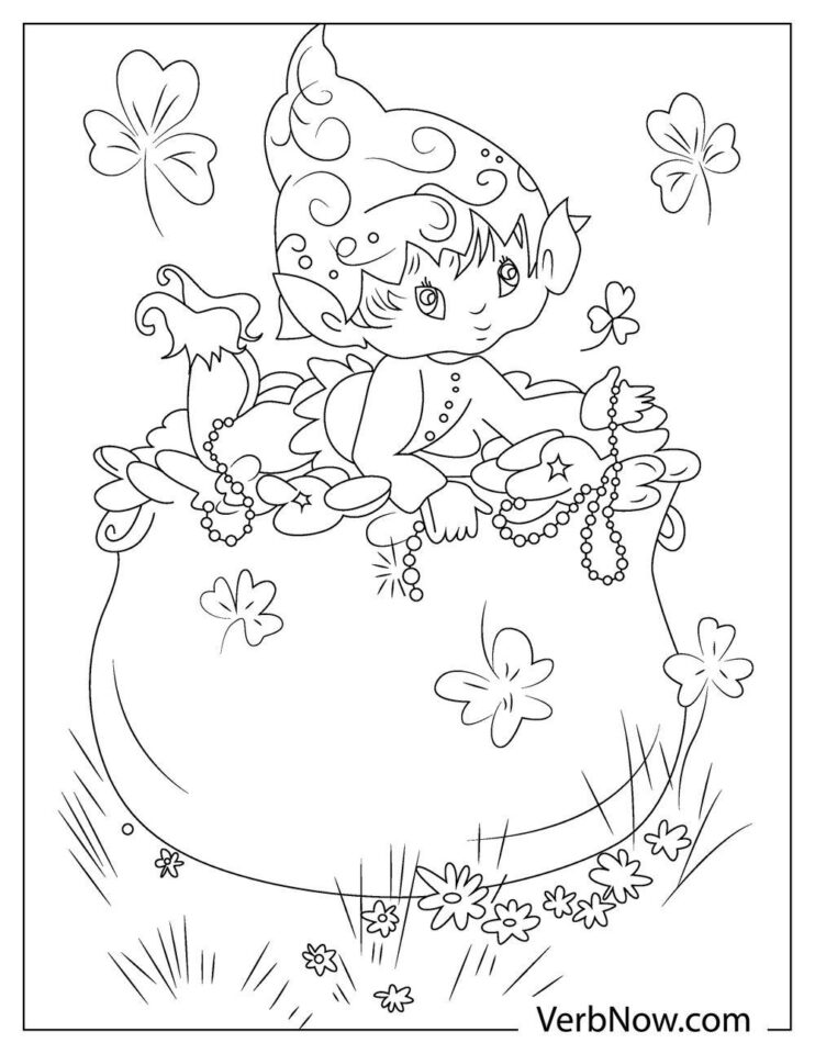 Free LEPRECHAUN Coloring Pages for Download (Printable PDF)