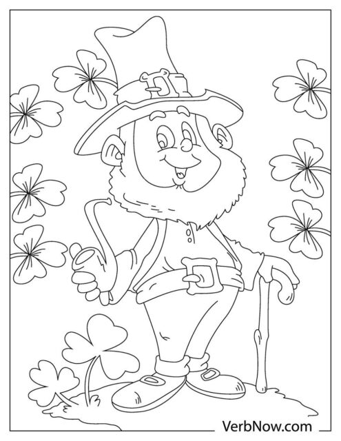 Free LEPRECHAUN Coloring Pages for Download (Printable PDF)