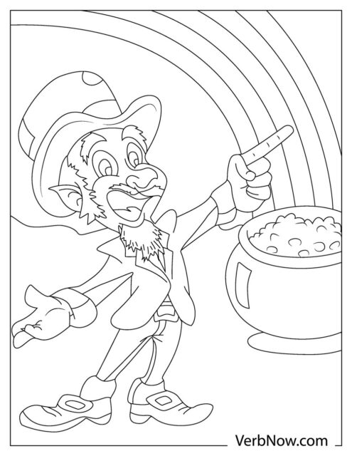 Free LEPRECHAUN Coloring Pages for Download (Printable PDF)