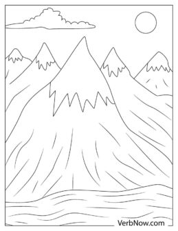 Free MOUNTAIN Coloring Pages for Download (Printable PDF)
