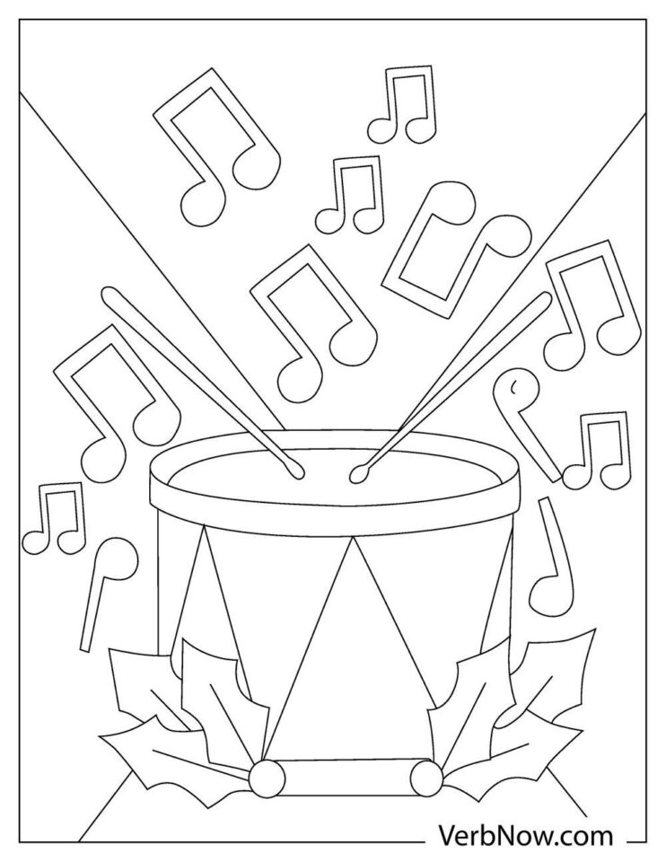 Free MUSIC NOTES Coloring Pages for Download (Printable PDF)