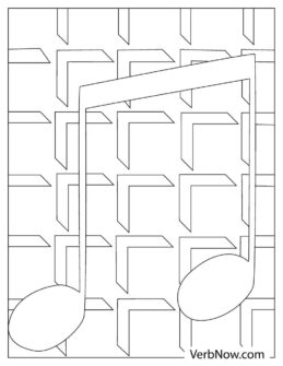 Free MUSIC NOTES Coloring Pages for Download (Printable PDF)