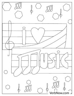 Free MUSIC NOTES Coloring Pages for Download (Printable PDF)