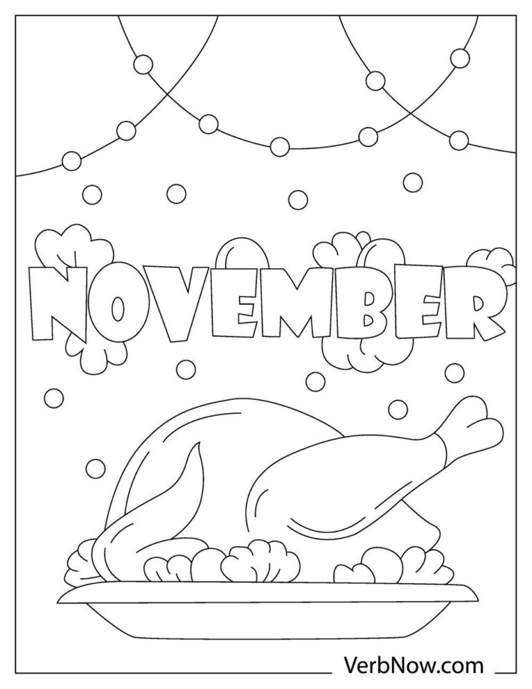 November Themed Coloring Pages
