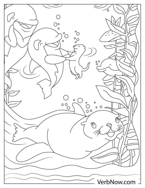 Free OTTER Coloring Pages &amp; Book for Download (Printable PDF) - VerbNow