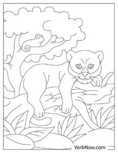 Free PANTHER Coloring Pages for Download (Printable PDF)
