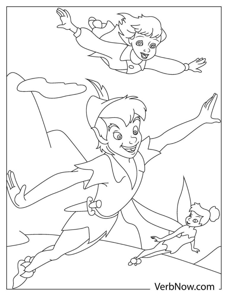 Free PETER PAN Coloring Pages for Download (Printable PDF)