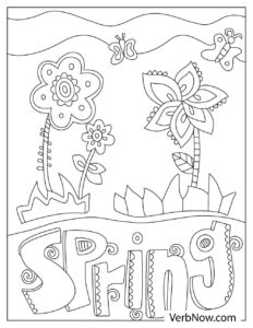Free SPRING Coloring Pages for Download (Printable PDF)
