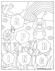 Free SPRING Coloring Pages for Download (Printable PDF)