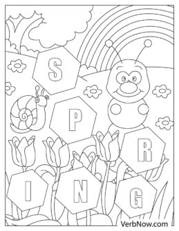 Free SPRING Coloring Pages for Download (Printable PDF)