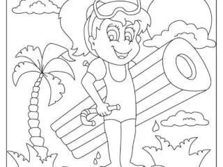 SUMMER coloring pages featured image