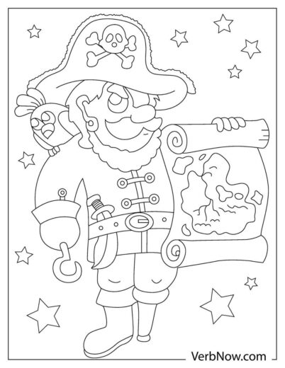 Free TREASURE MAP Coloring Pages for Download (Printable PDF)