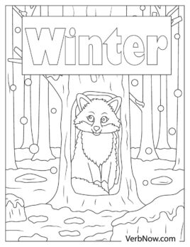 Free WINTER Coloring Pages for Download (Printable PDF)